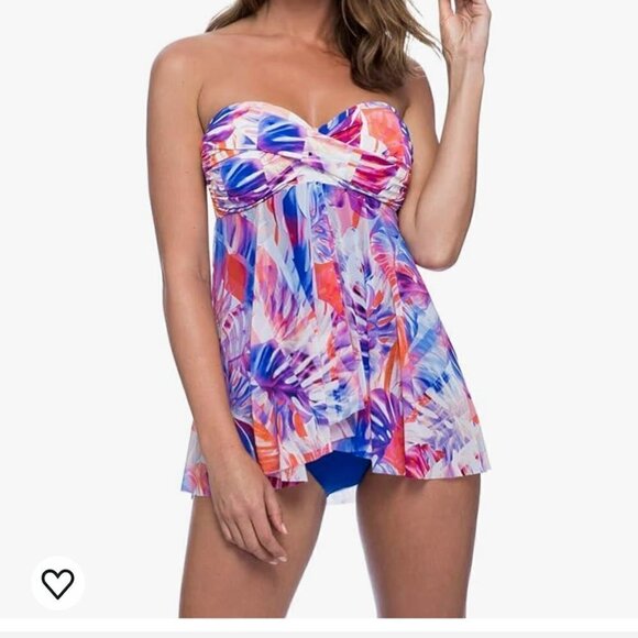 Gottex Woman's Bandeau Flyaway Summer/Beach  One-Piece Sz 6 - Picture 2 of 13